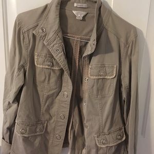 Small/ med Christopher and  banks khaki jacket